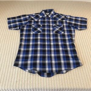 Ely Cattleman Pearl Snap Western Plaid Shirt - Size: Large